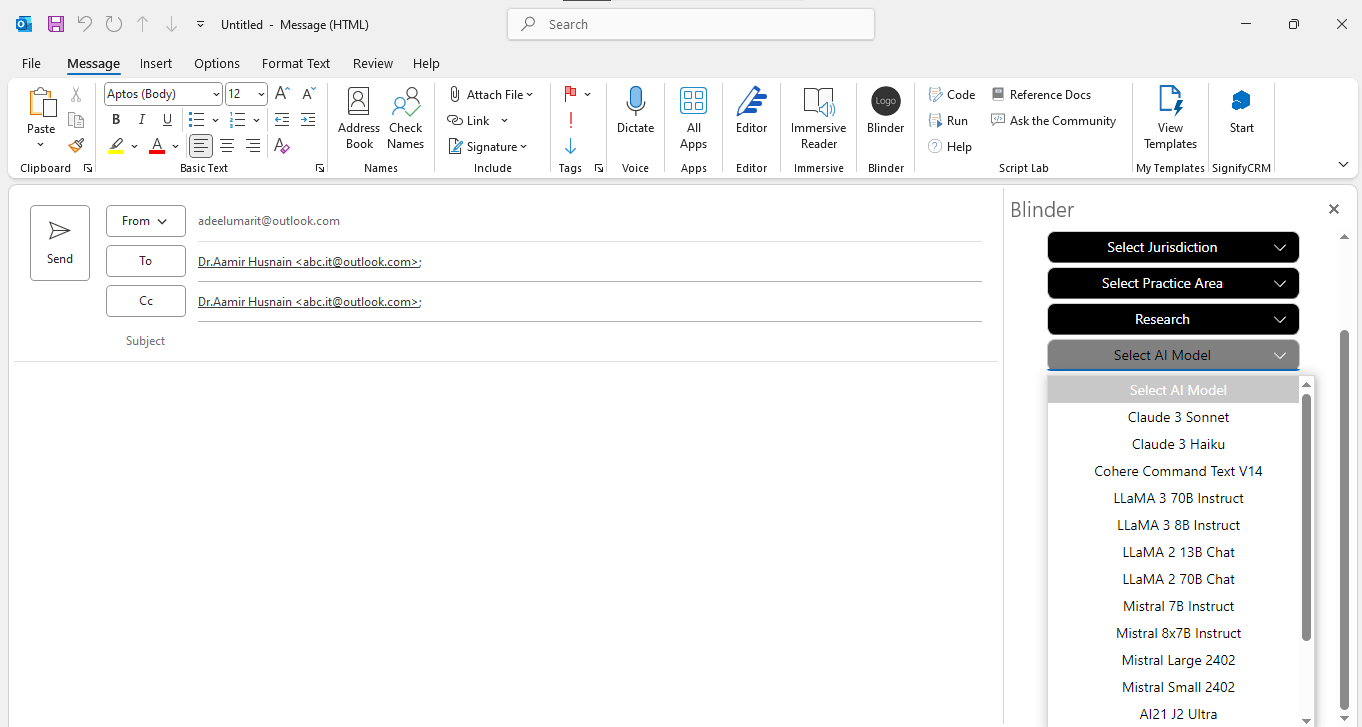 Blinder AI screenshot 3