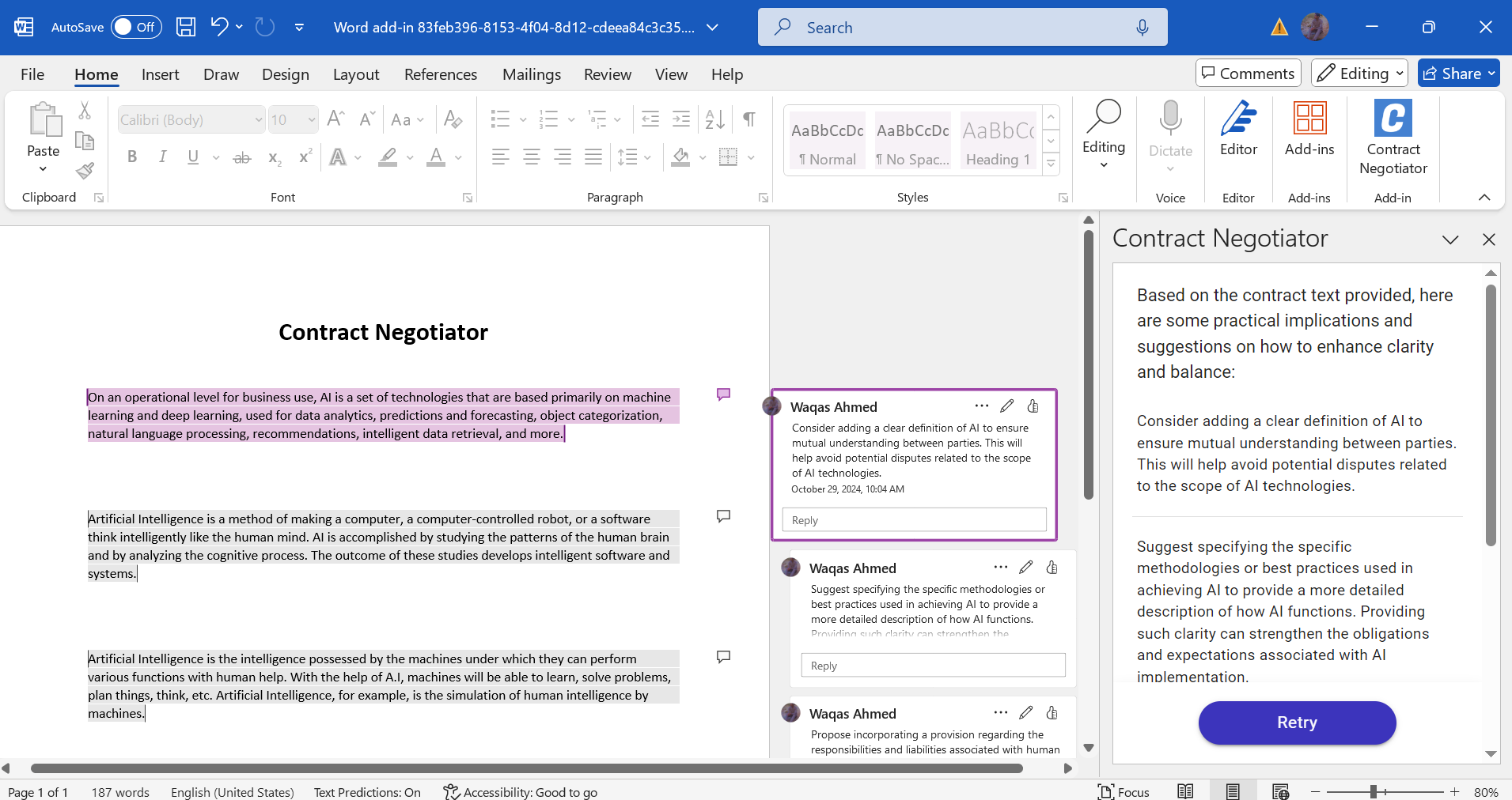 Contract Negotiator screenshot 3