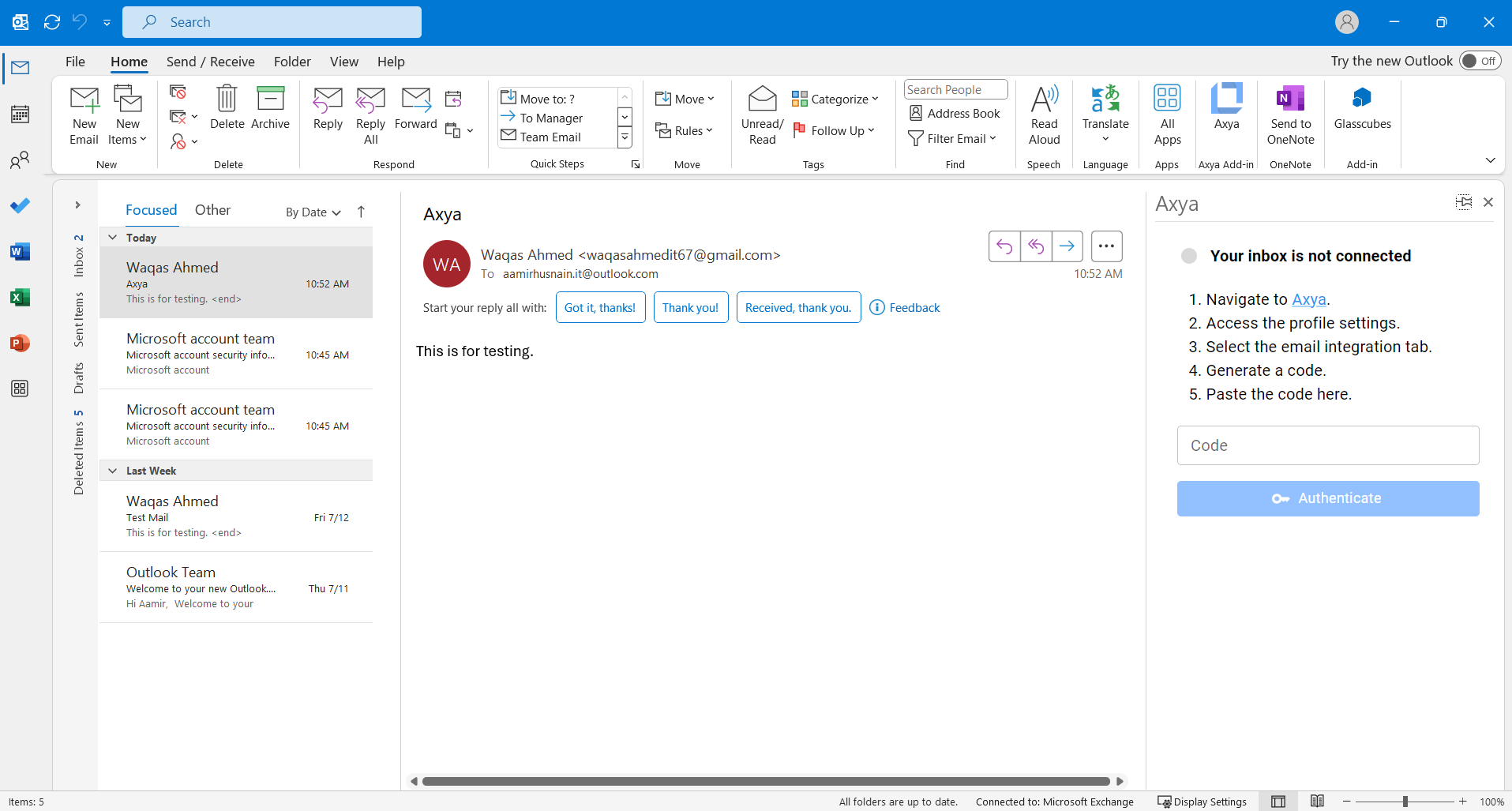 Axya Inc screenshot 1