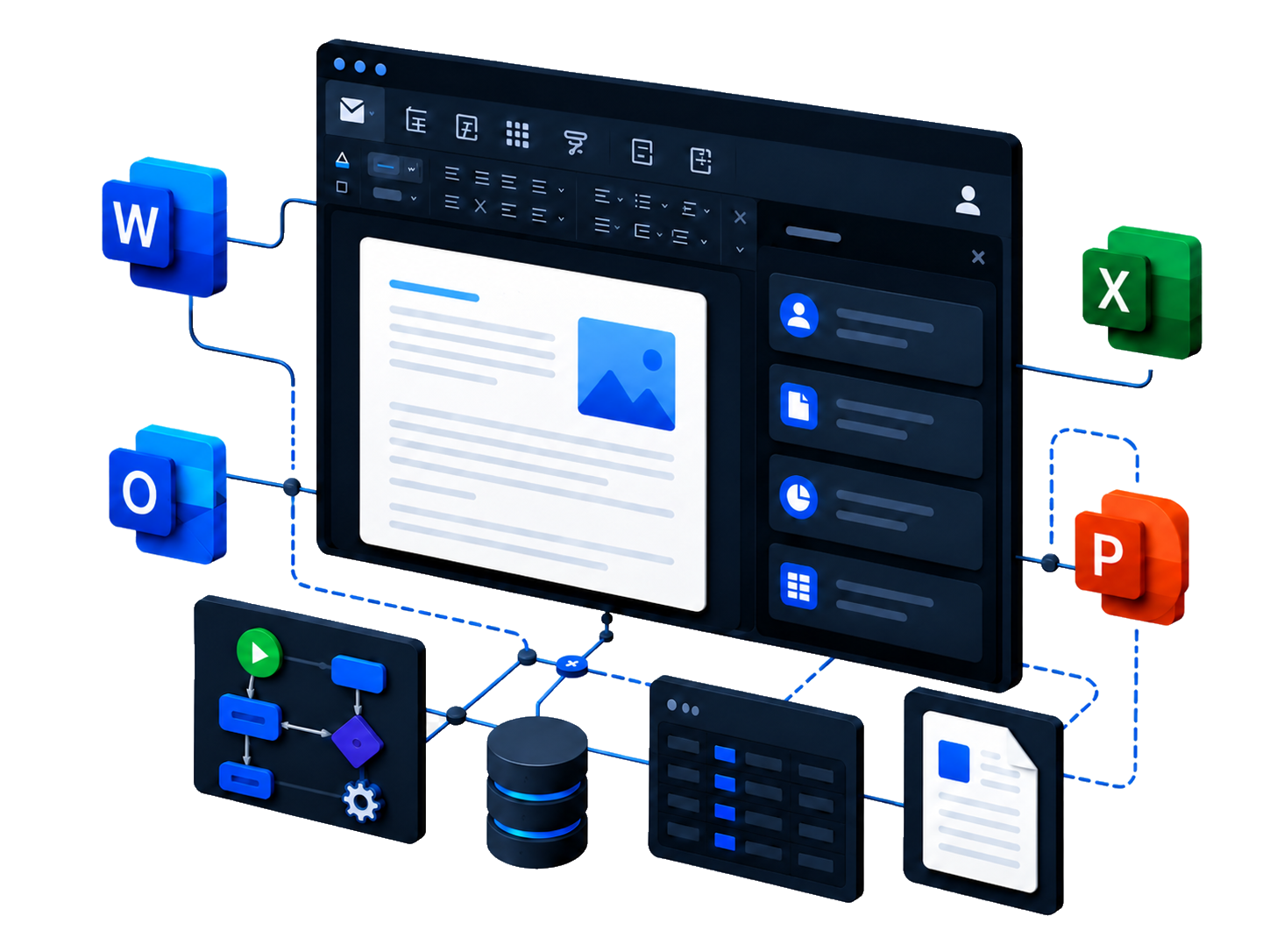 Custom VSTO Add-in for Microsoft Office shown inside Outlook