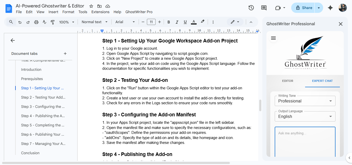 Ghost Writer screenshot 1