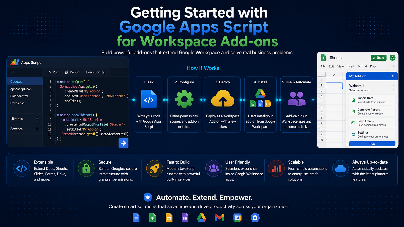 Getting Started with Google Apps Script for Workspace Add-ons