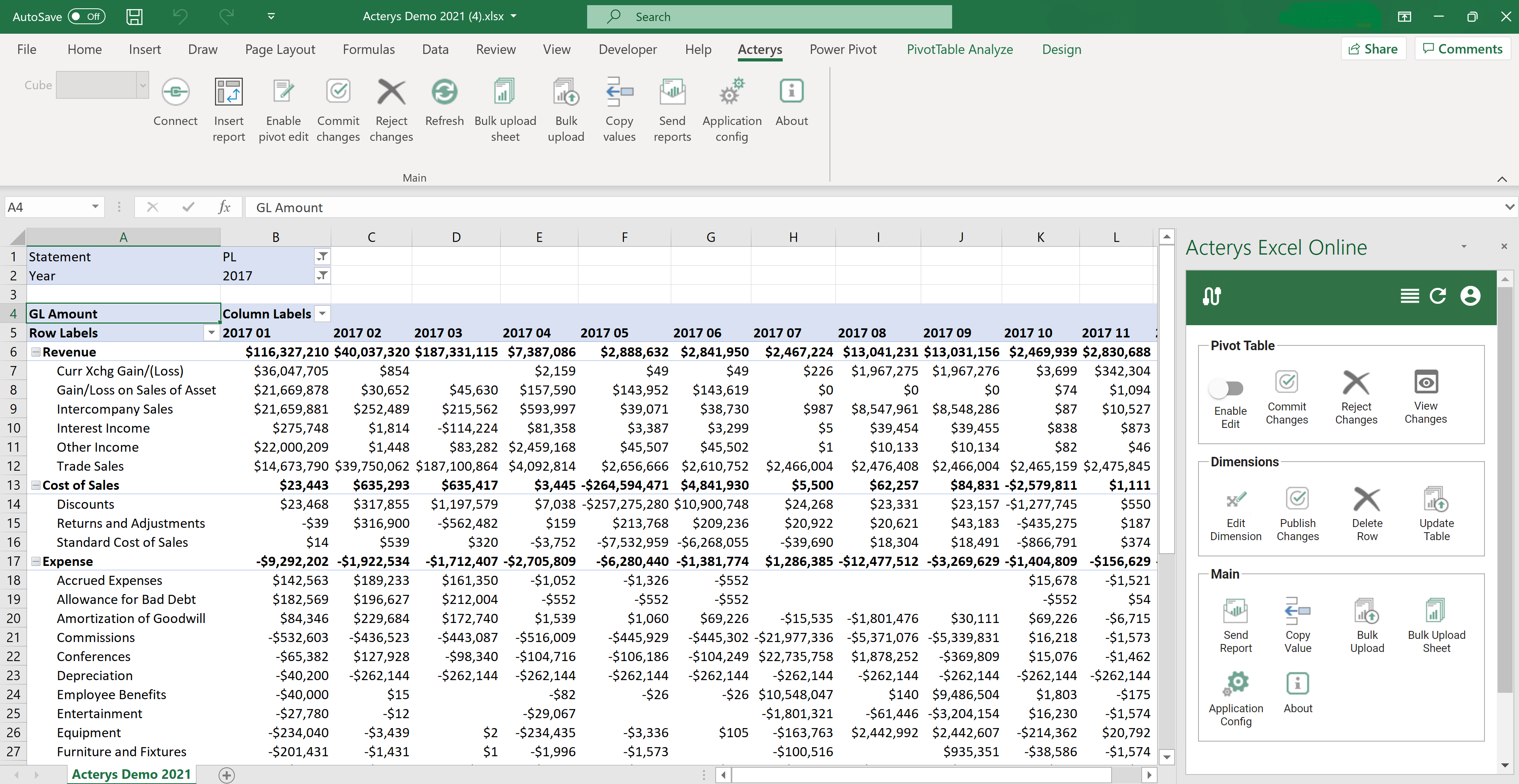 Acterys Plus Online Test screenshot 2