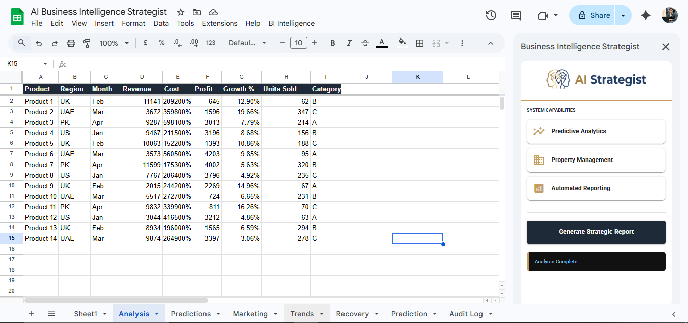 BI Intelligence screenshot 2