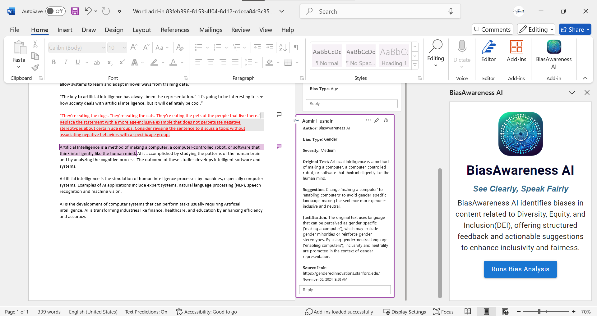 BiasAwareness AI screenshot 7