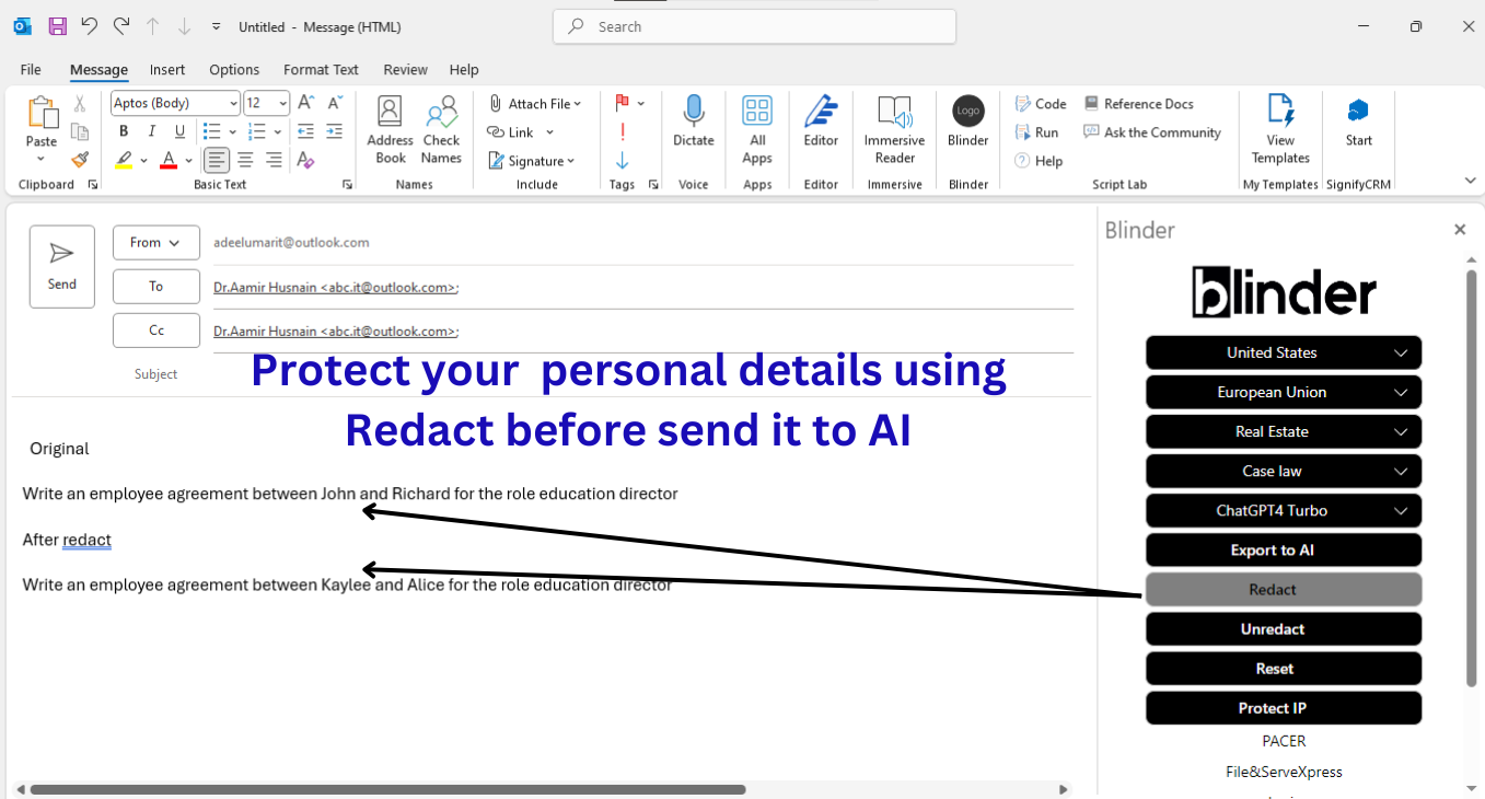 Blinder AI screenshot 4