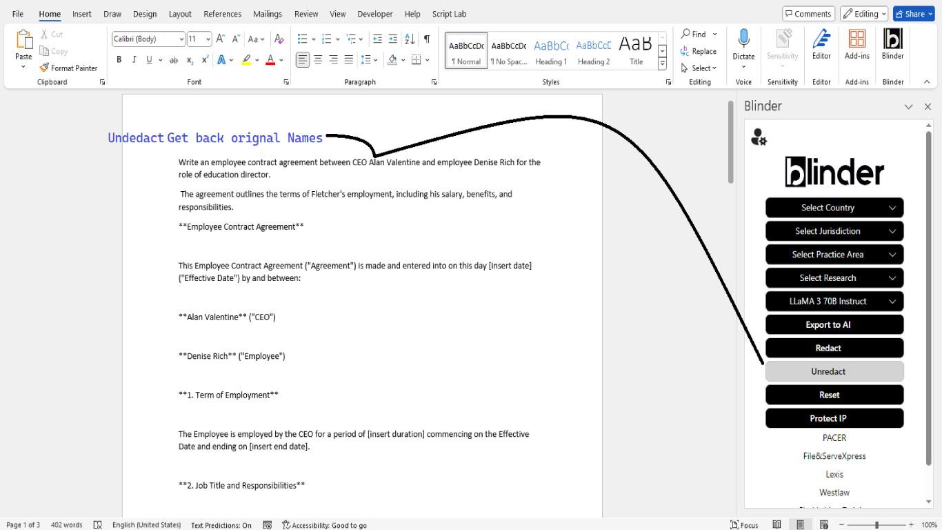 Blinder AI screenshot 4