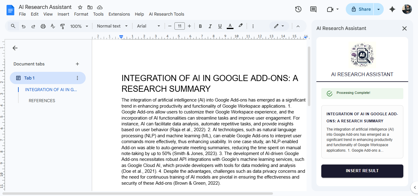 AI Research Assistant screenshot 3