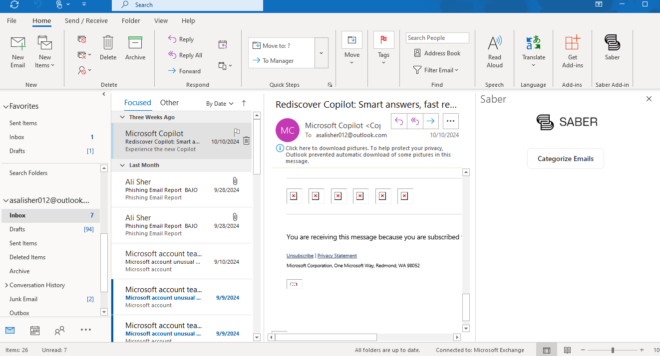 Saber AI screenshot 2